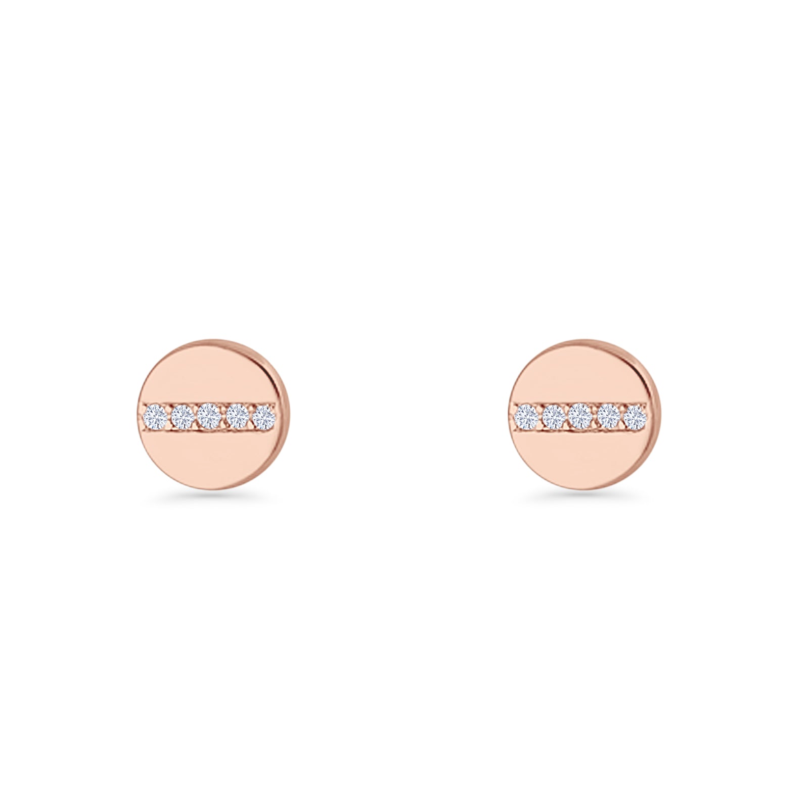 Button Stud Earrings