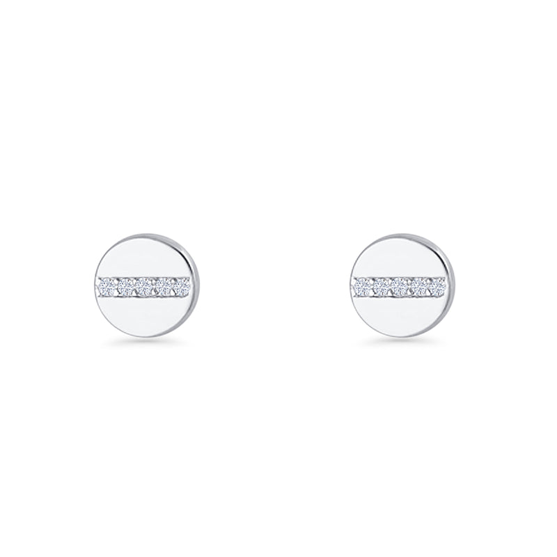 Button Stud Earrings