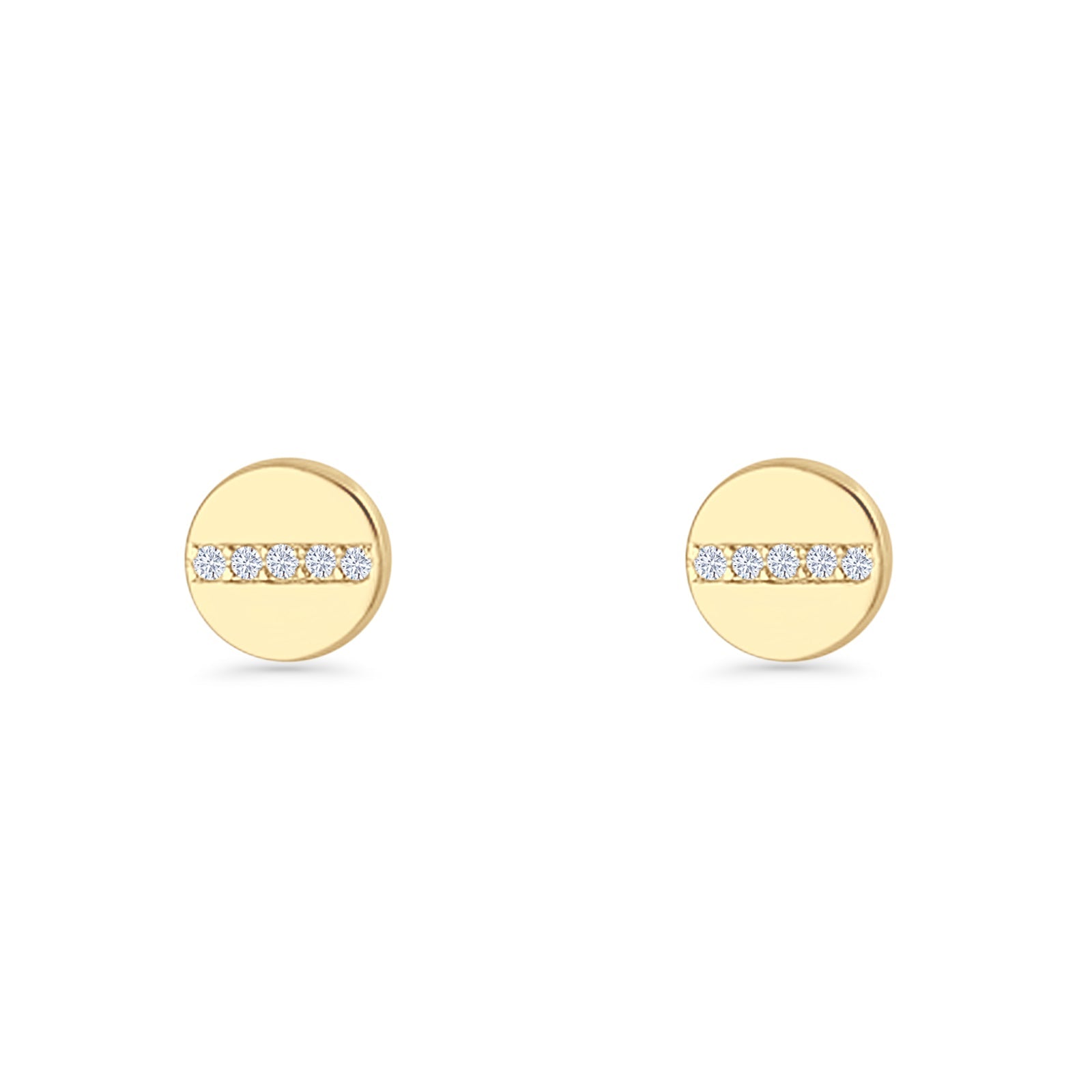 Button Stud Earrings