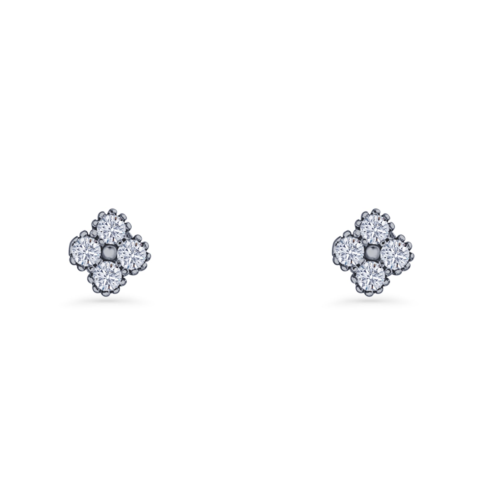 Clover Flower Stud Earrings