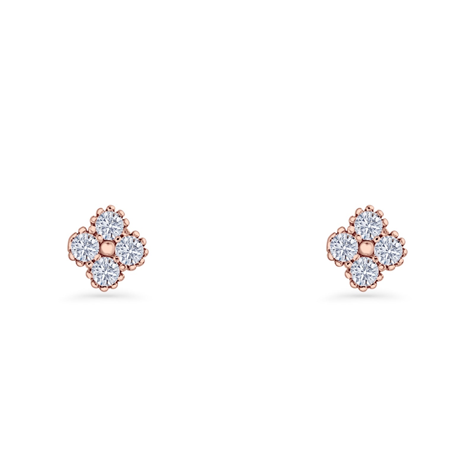 Clover Flower Stud Earrings