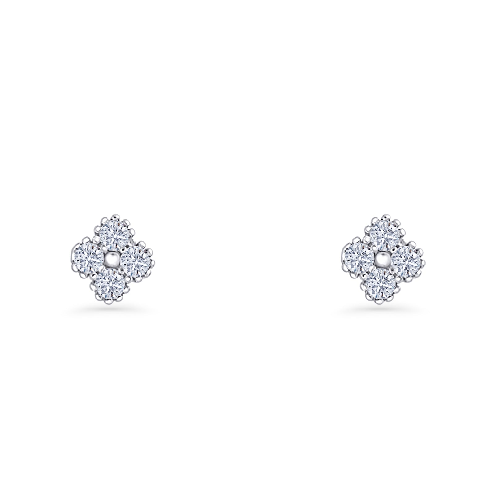 Clover Flower Stud Earrings