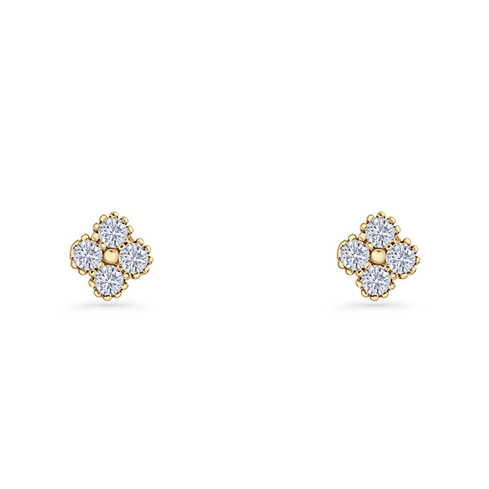 Clover Flower Stud Earrings