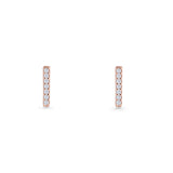 Initial I Stud Earrings