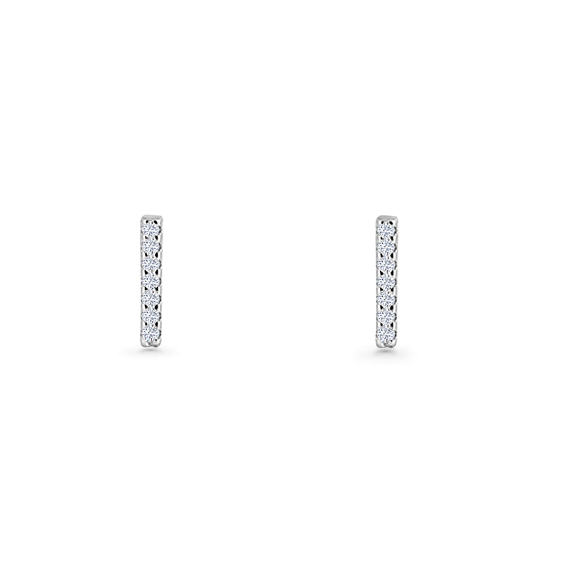 Initial I Stud Earrings