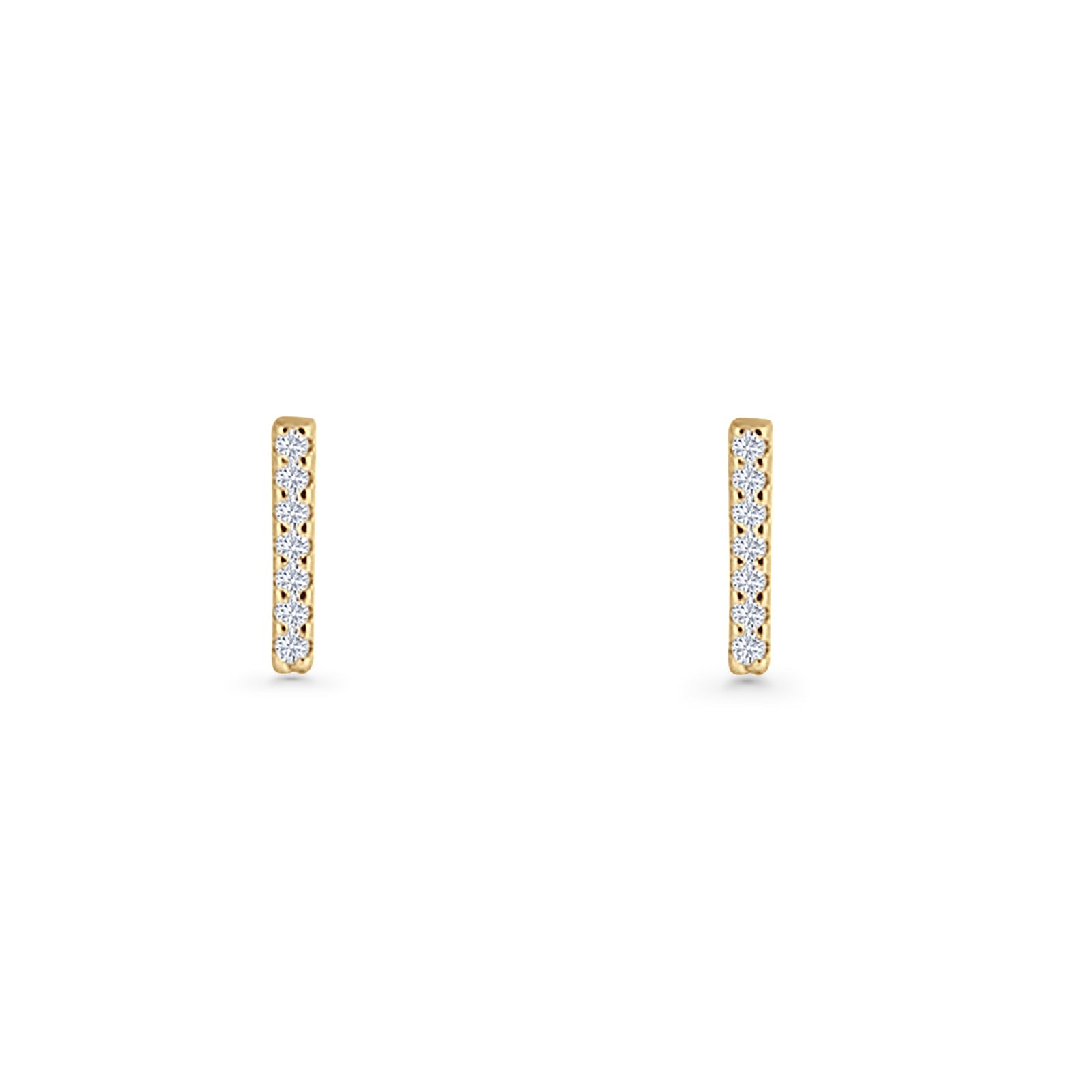 Initial I Stud Earrings
