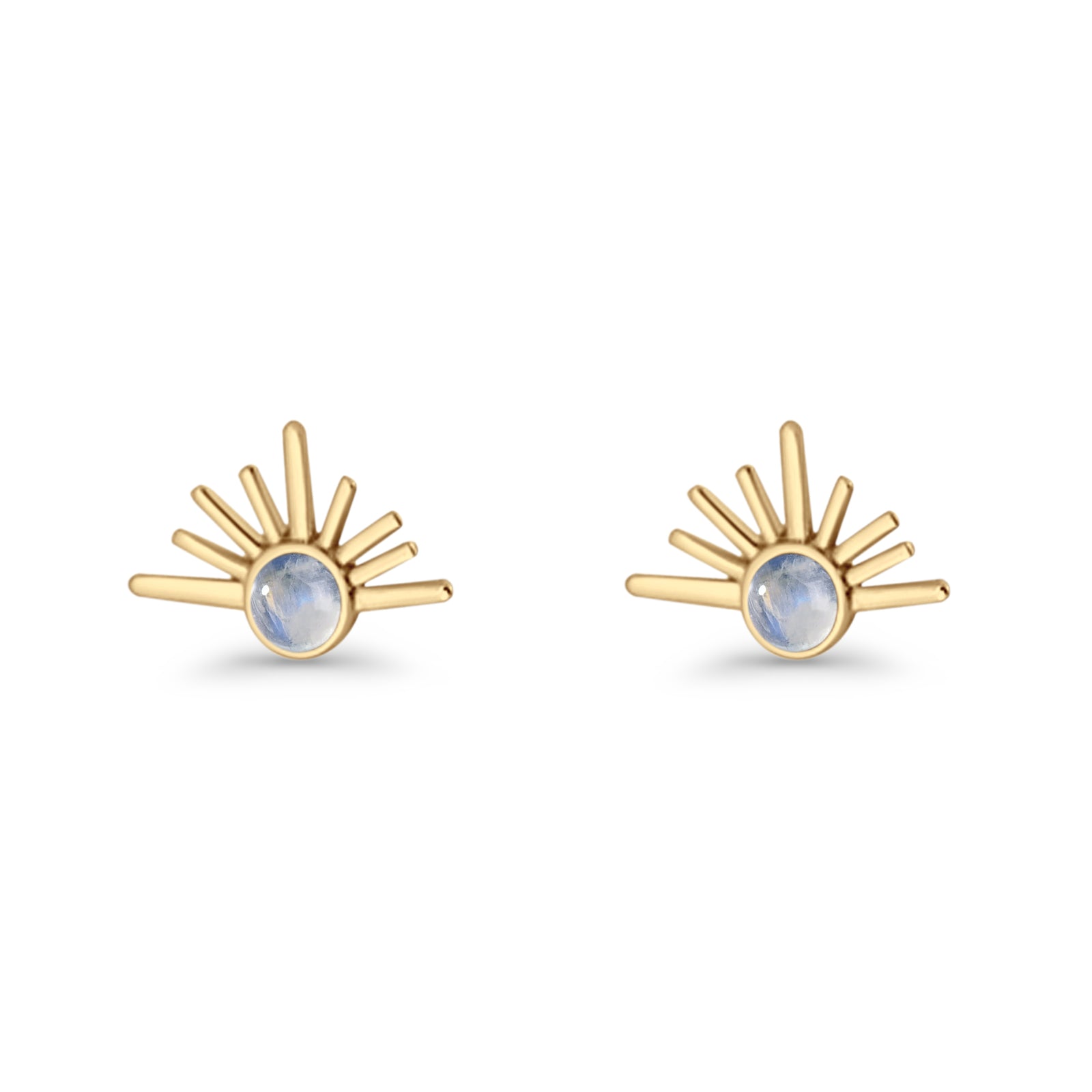 Round 7.5mm Sunset Stud Earring Lab Created Opal 925 Sterling Silver