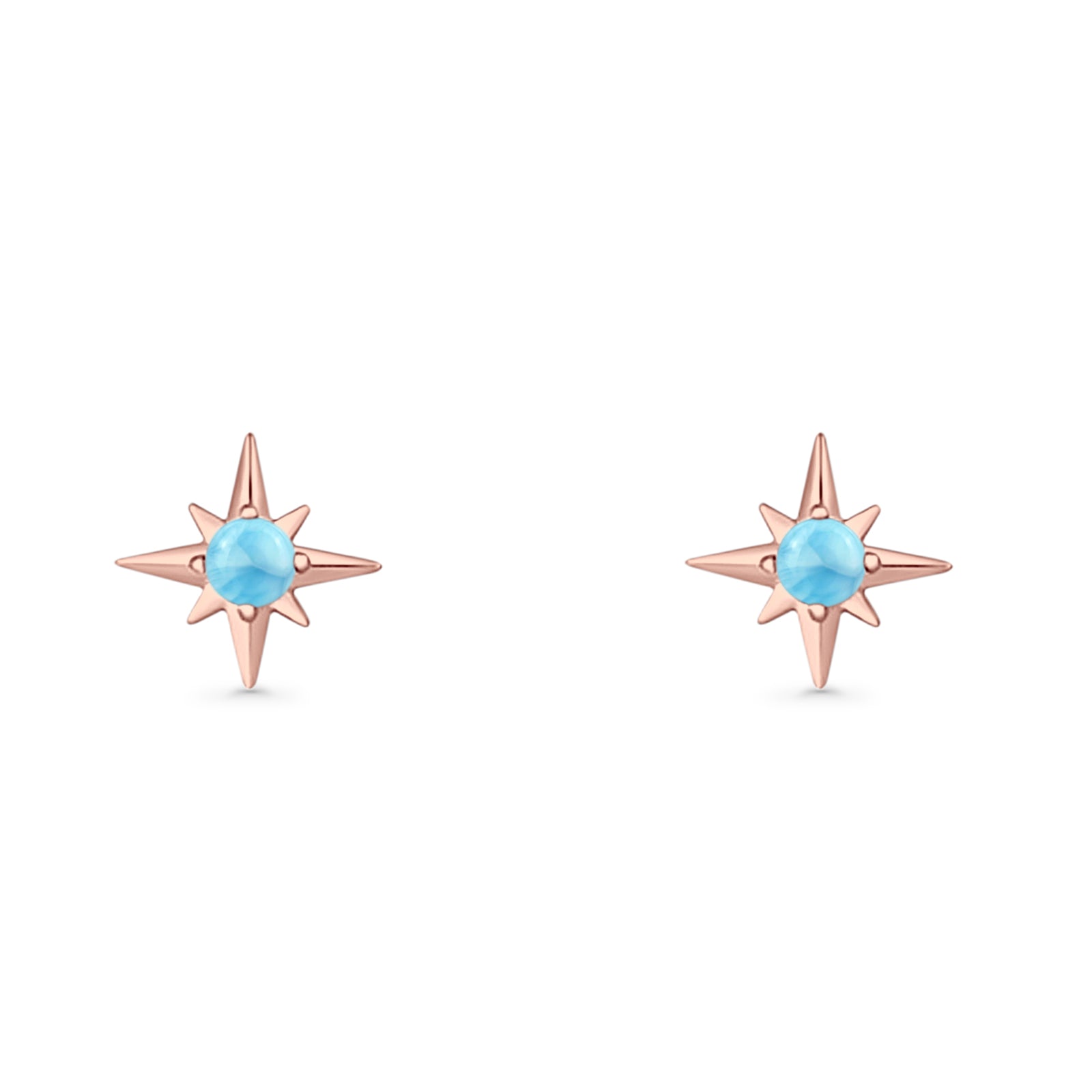 Minimalist 9.6mm Star Stud Earring Lab Created Opal 925 Sterling Silver