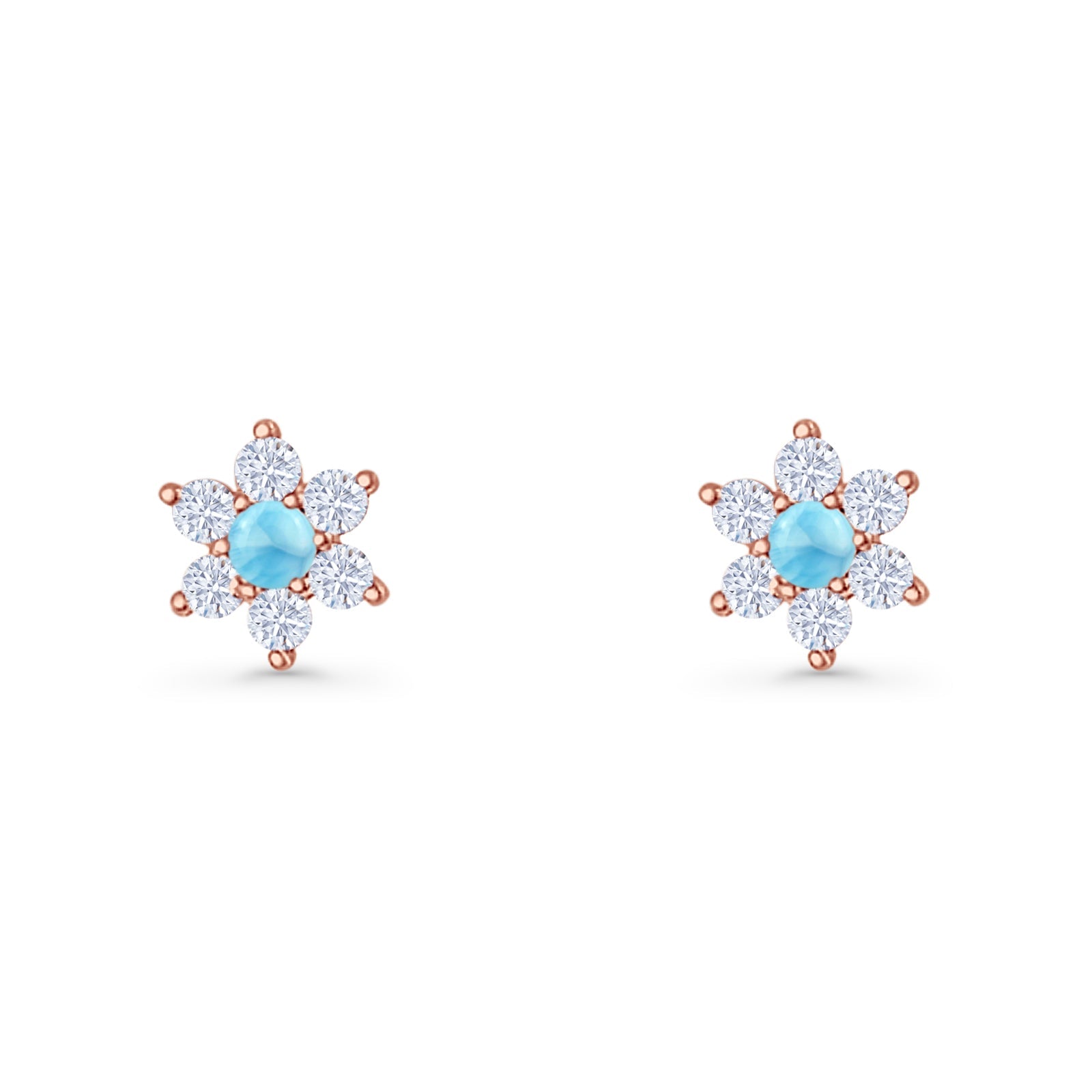 Round 8.7mm Lab Created Opal Floral Stud Earring 925 Sterling Silver