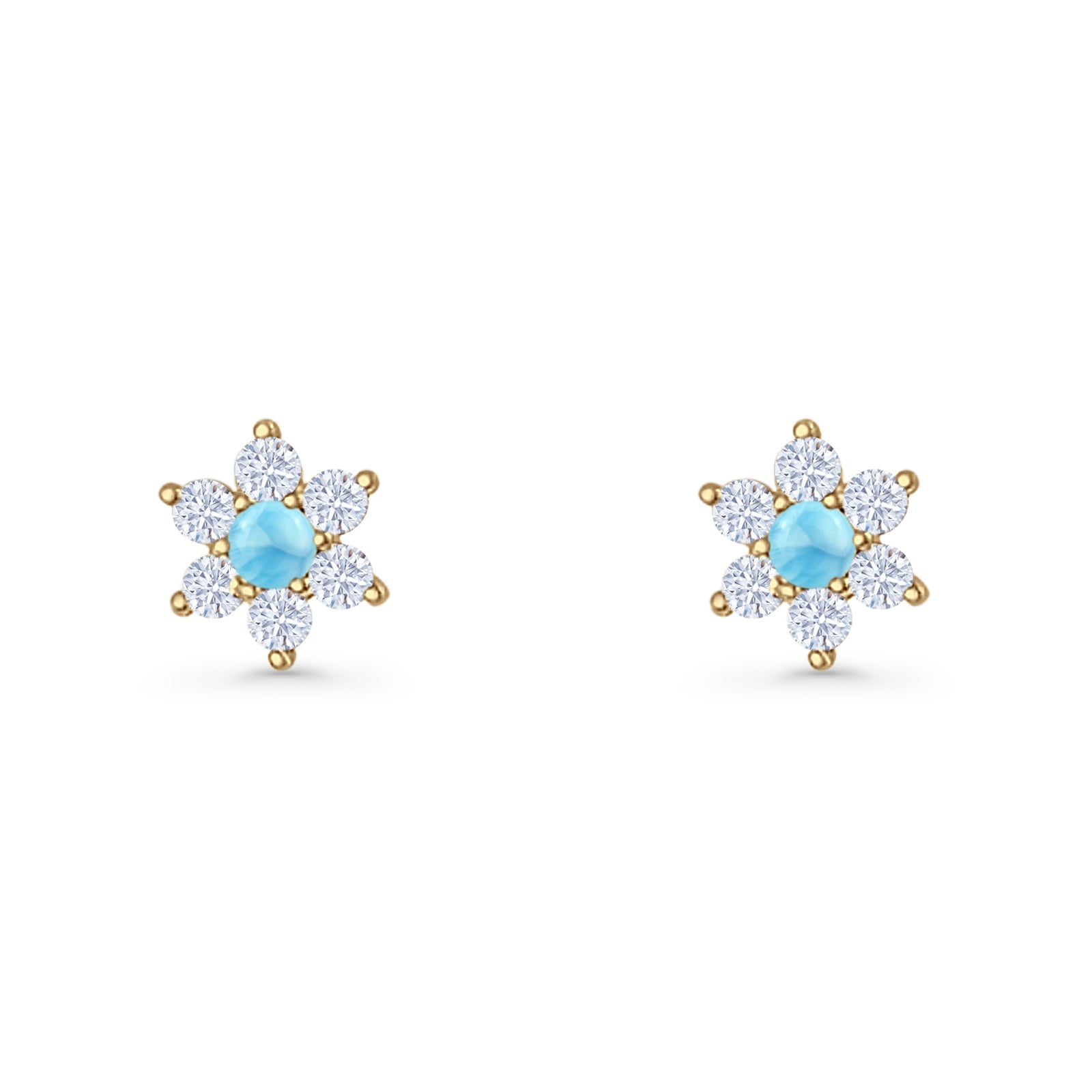 Round 8.7mm Lab Created Opal Floral Stud Earring 925 Sterling Silver