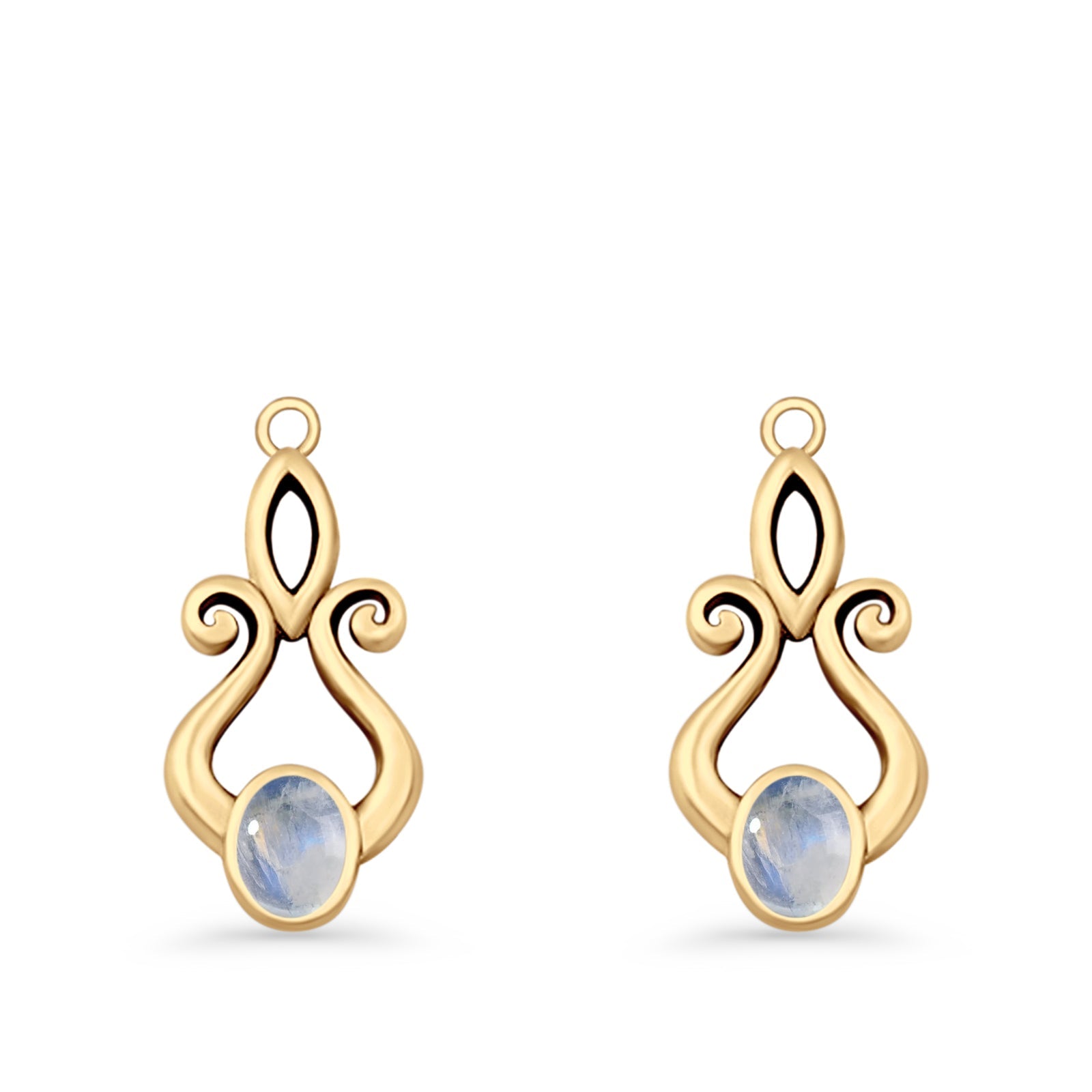 Oval Lab Created Opal 22.6mm Scroll Fishhook Earring 925 Sterling Silver