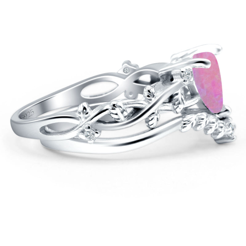 Two Piece Heart CZ Ring