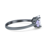 Art Deco Oval Natural Stone Trio Ring