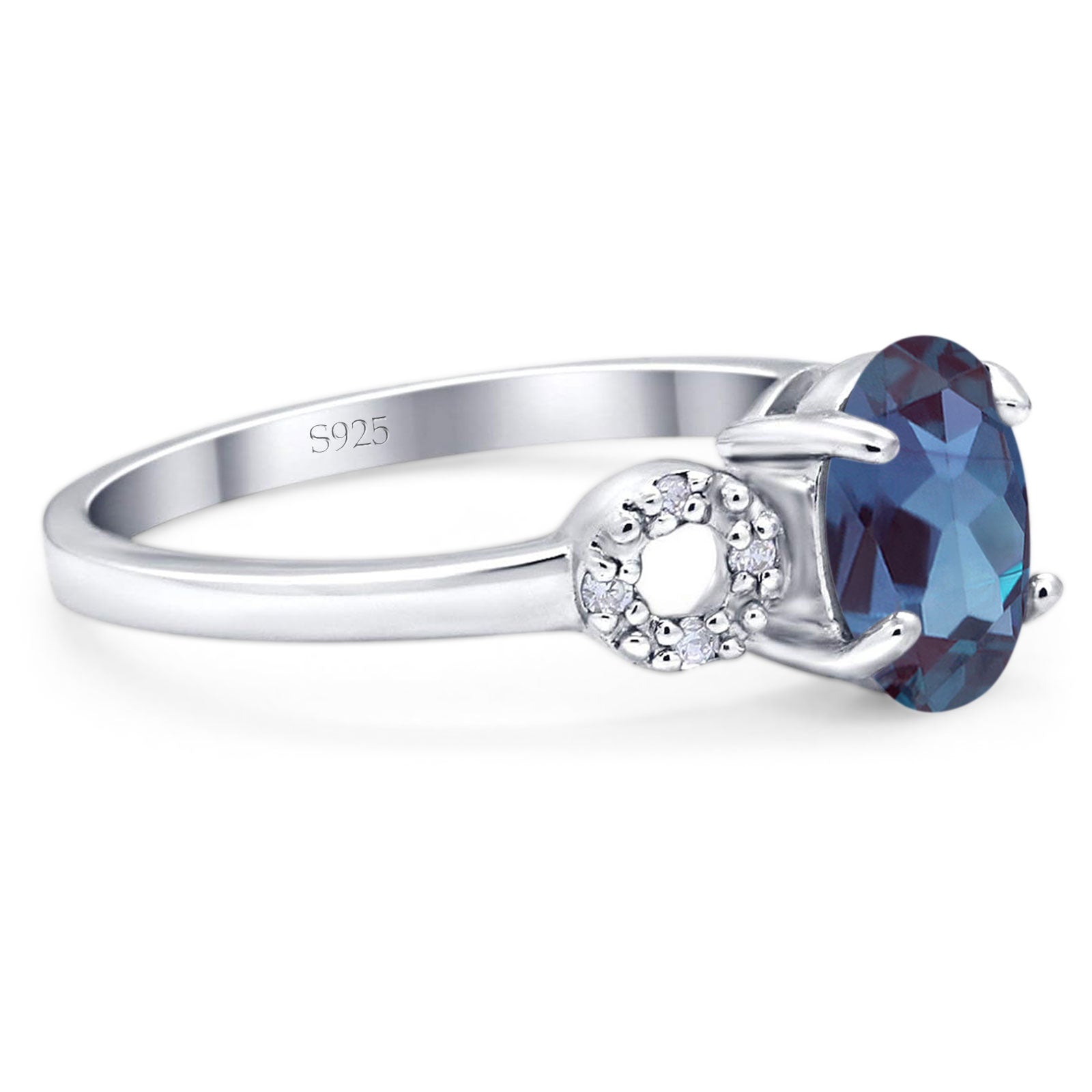 Art Deco Oval Natural Stone Filigree Ring