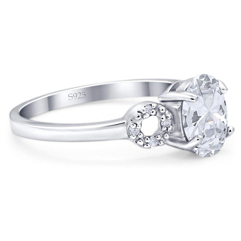 Art Deco Oval Natural Stone Filigree Ring