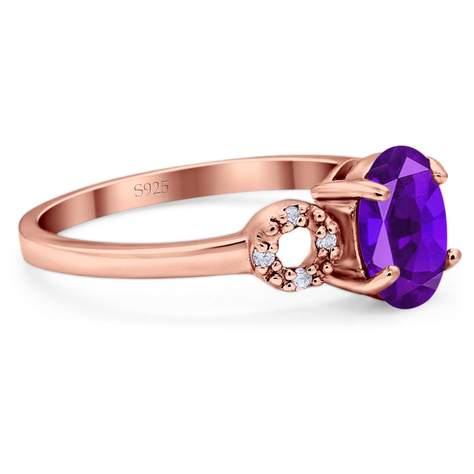 Art Deco Oval Natural Stone Filigree Ring