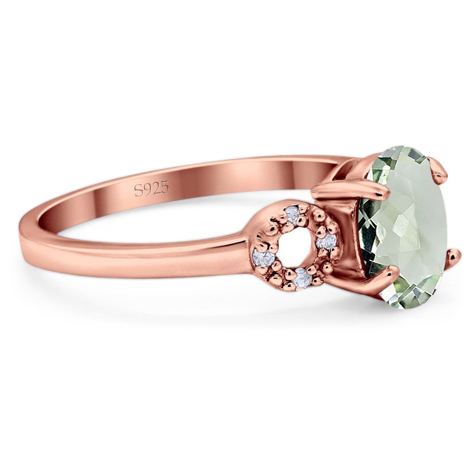 Art Deco Oval Natural Stone Filigree Ring