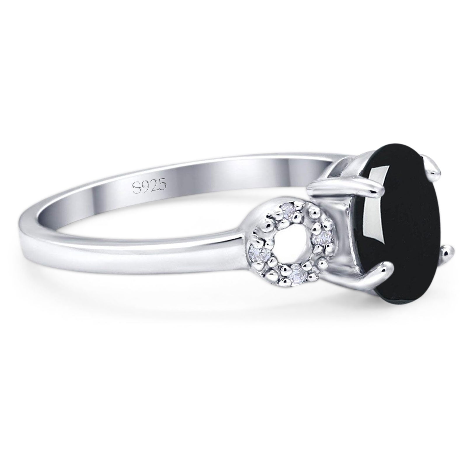 Art Deco Oval Natural Stone Filigree Ring