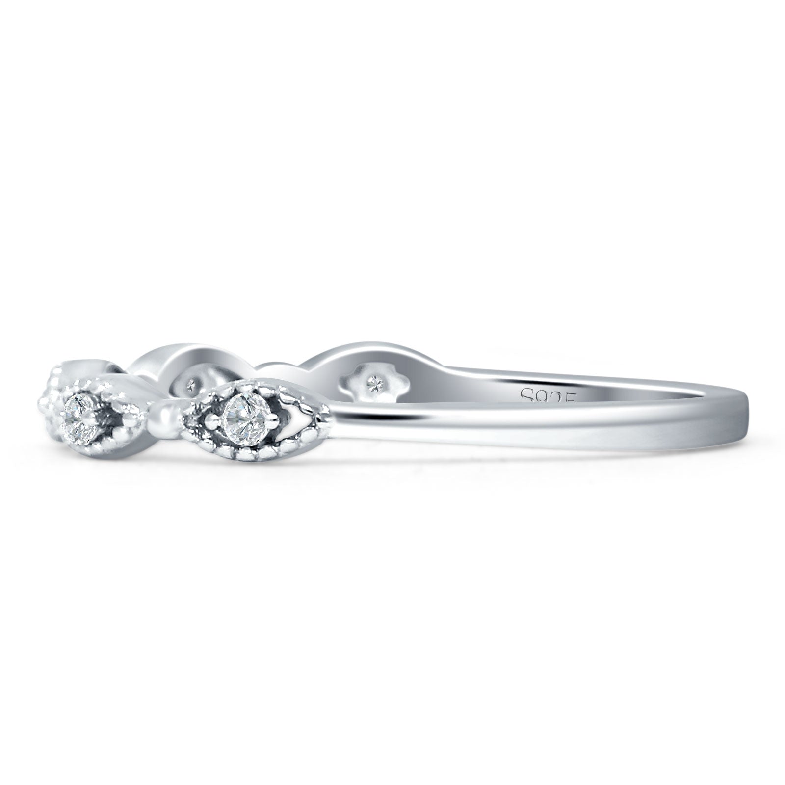 Half Eternity Marquise Ring