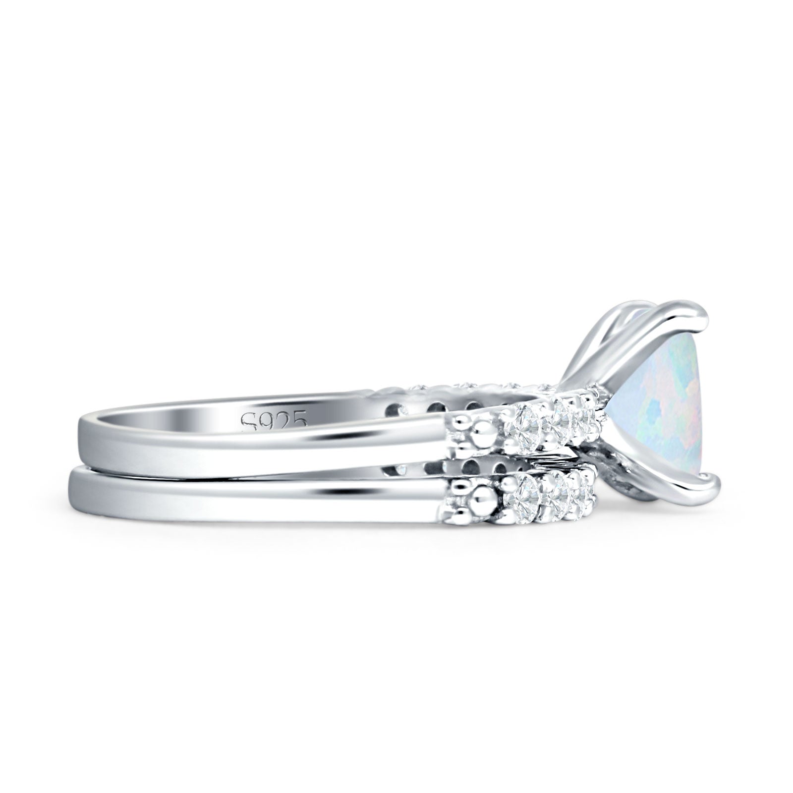 Princess Cut CZ Stackable Ring