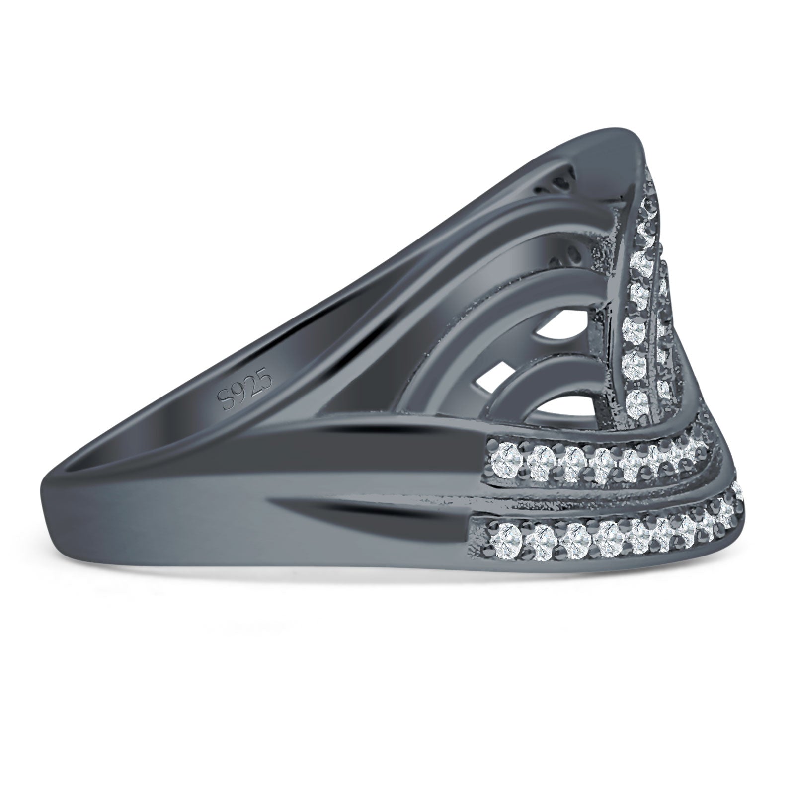 Crossover Stackable Ring