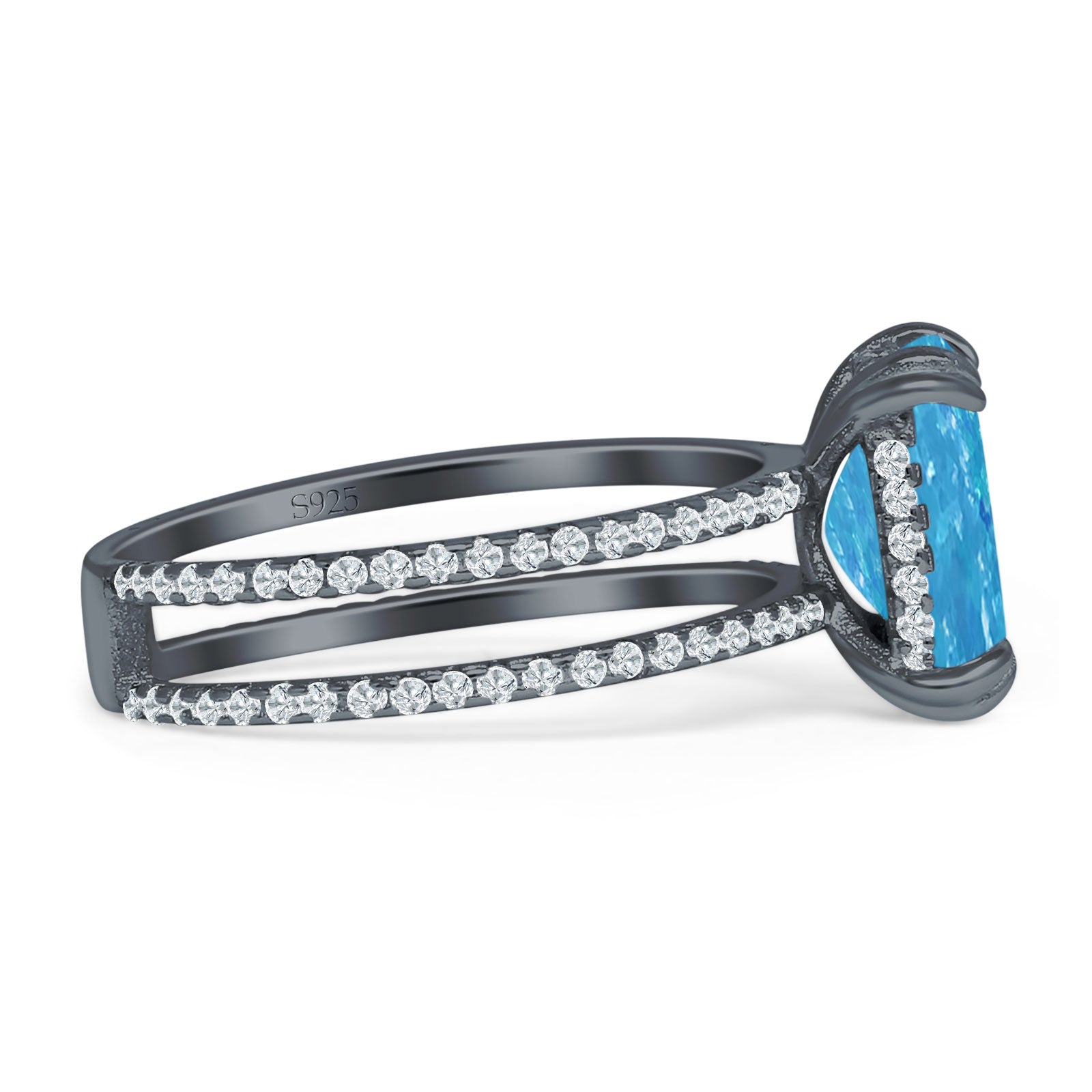 Cushion Cut CZ Ring