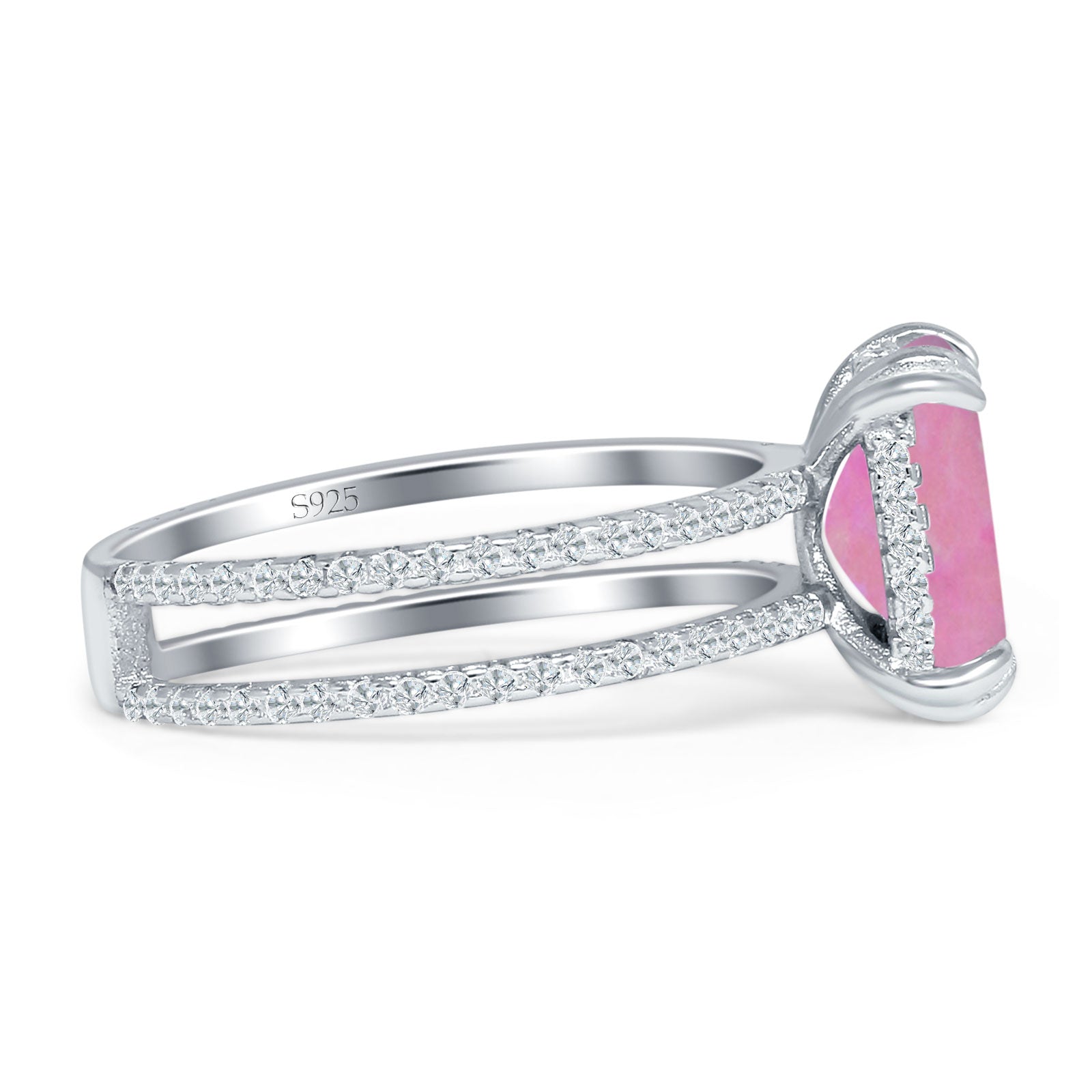 Cushion Cut CZ Ring