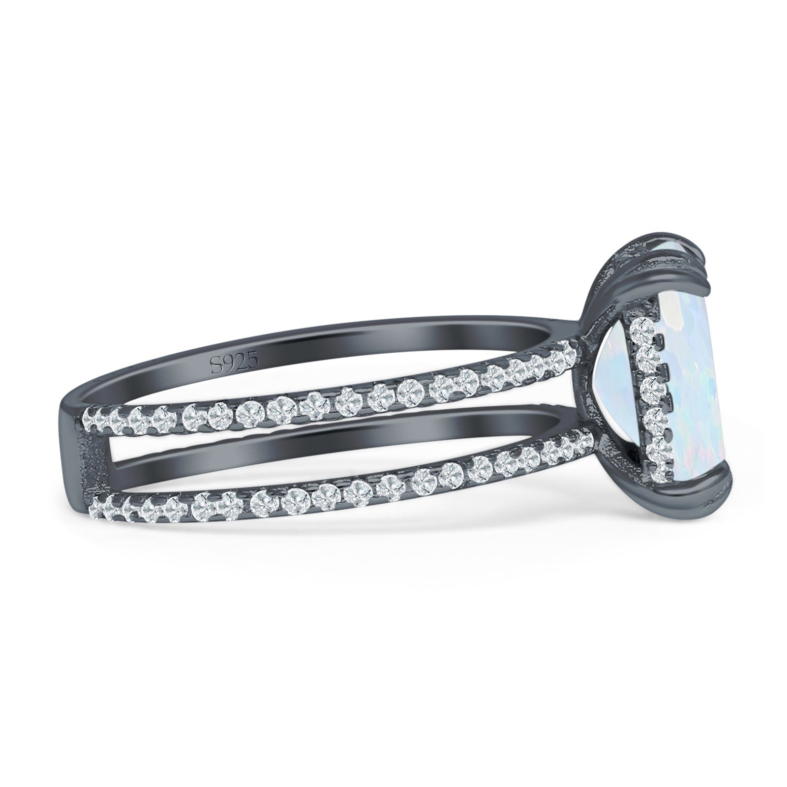 Cushion Cut CZ Ring
