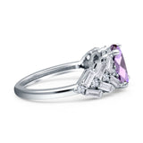 Oval Natural Stone Wedding Cocktail Ring