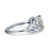 Oval Natural Stone Wedding Cocktail Ring