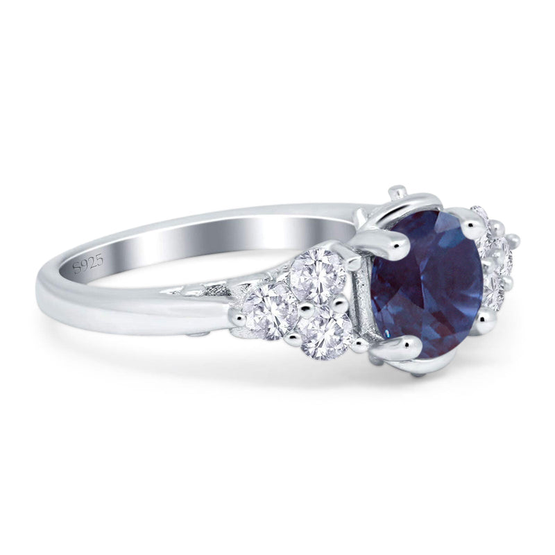 Vintage Style Round Natural Stone Filigree Ring
