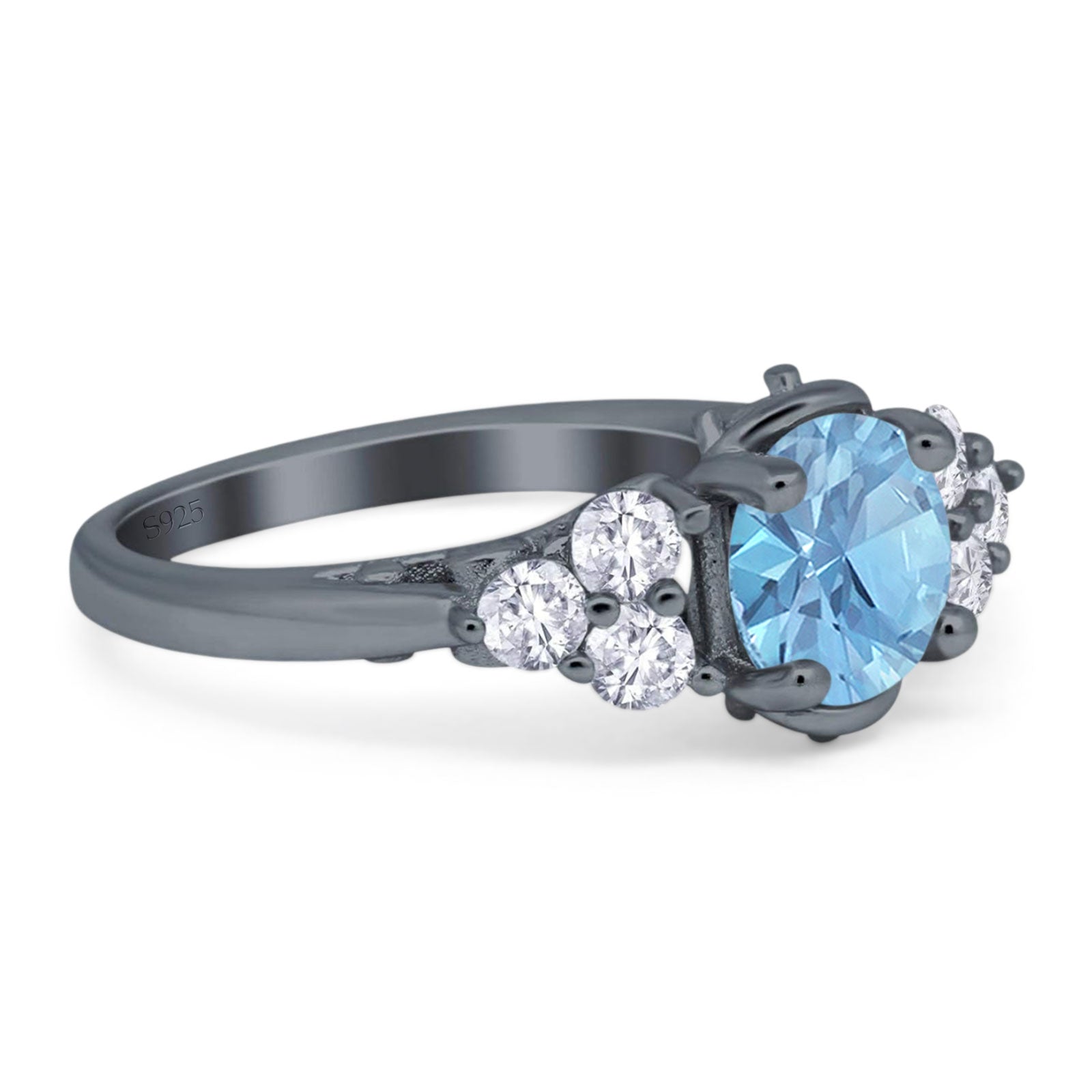 Vintage Style Round Natural Stone Filigree Ring