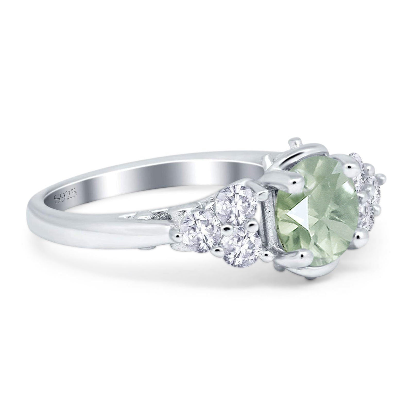 Vintage Style Round Natural Stone Filigree Ring