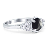 Vintage Style Round Natural Stone Filigree Ring