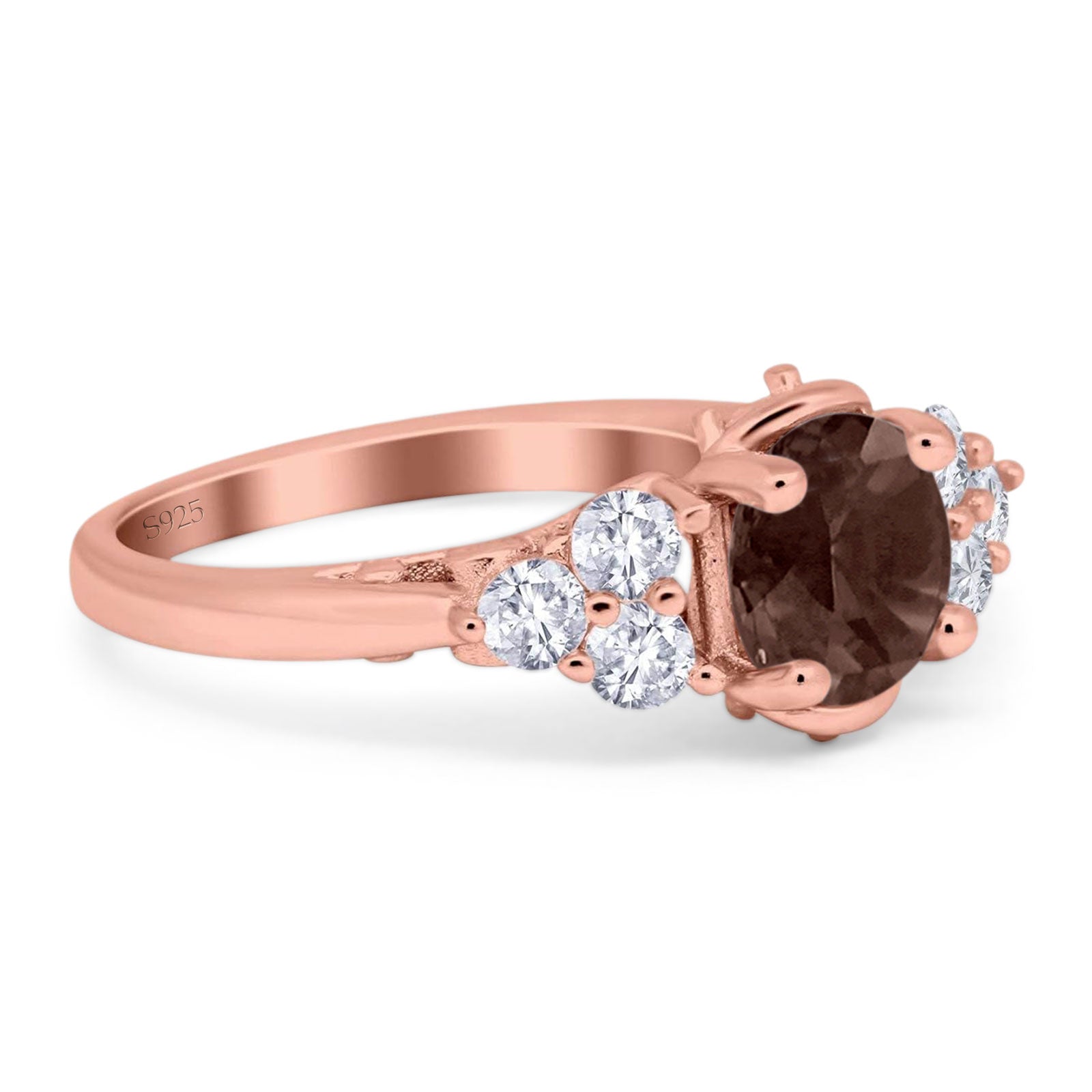 Vintage Style Round Natural Stone Filigree Ring