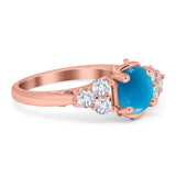 Vintage Style Round Natural Stone Filigree Ring