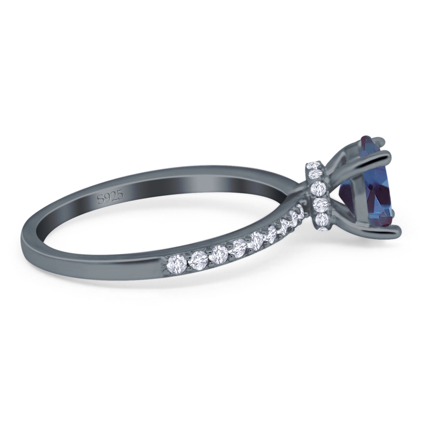 Vintage Style Oval Natural Stone Ring