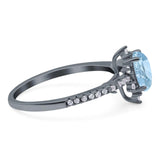 Pear Teardrop Natural Stone Cluster Ring