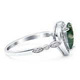 Pear Teardrop Natural Stone Wedding Ring