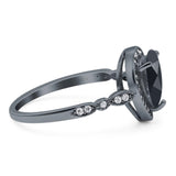 Pear Teardrop Natural Stone Wedding Ring