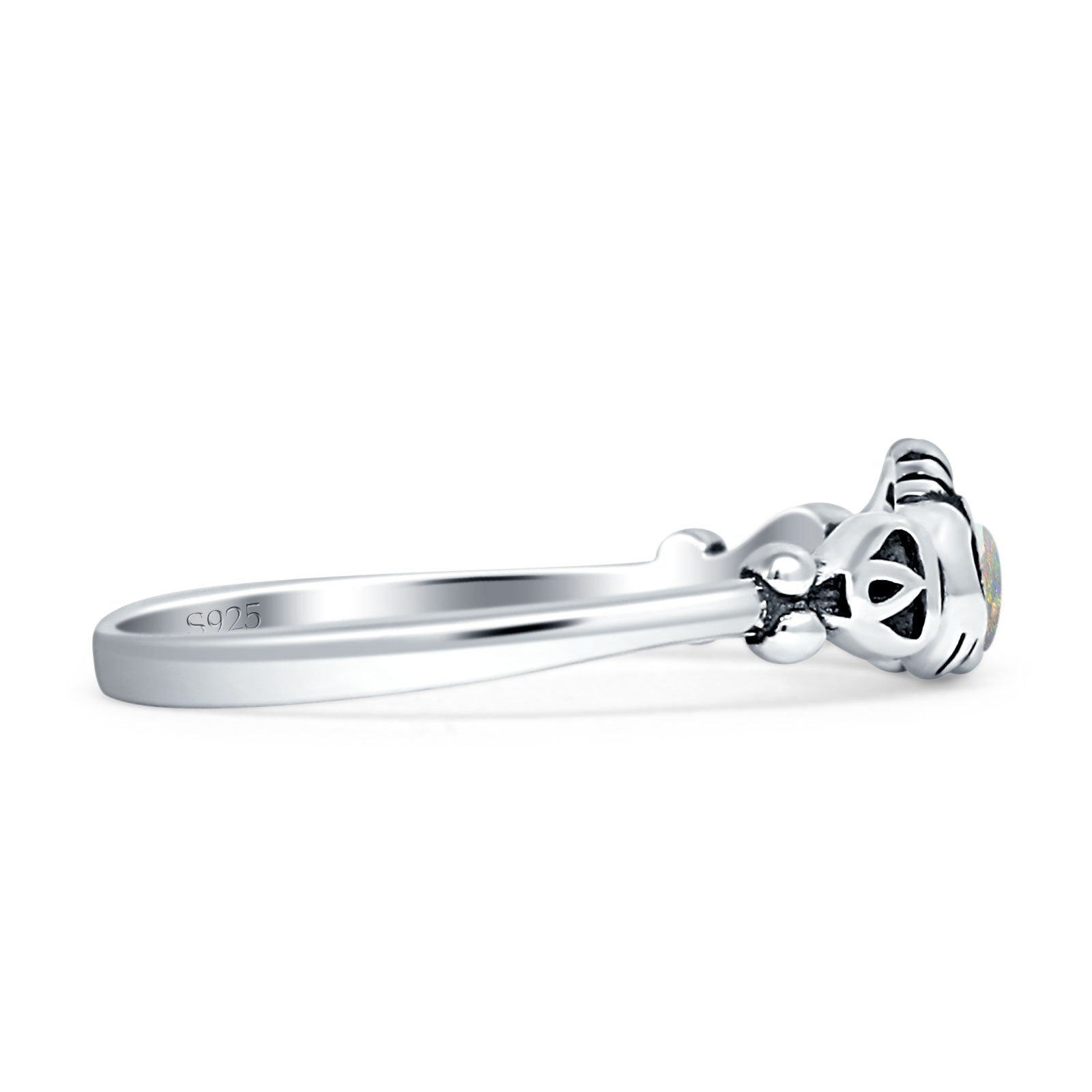 Heart Celtic Claddagh Ring