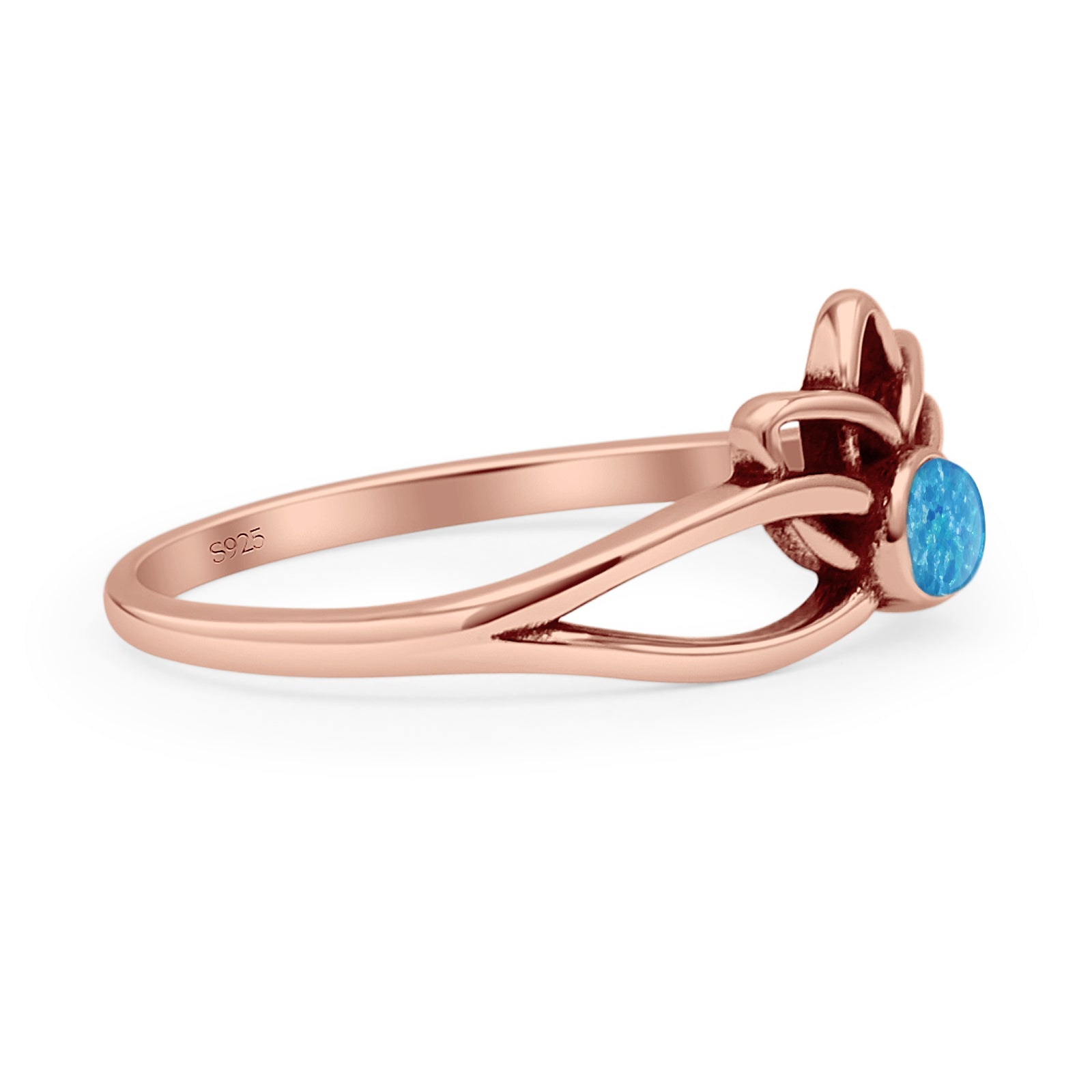 Oxidized Lotus Ring