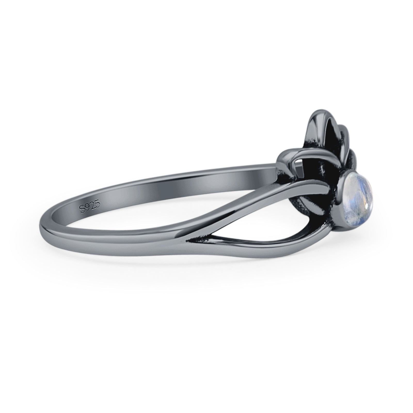 Oxidized Lotus Ring