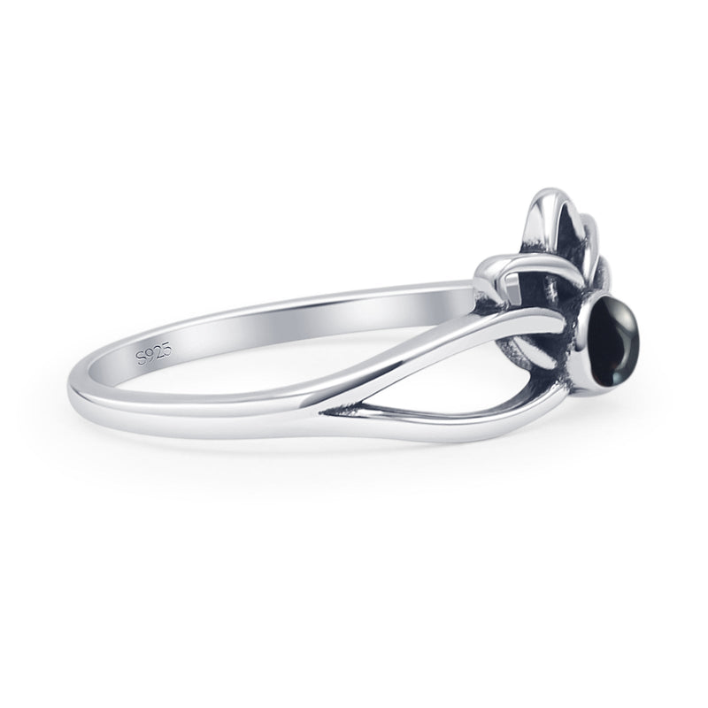 Oxidized Lotus Ring