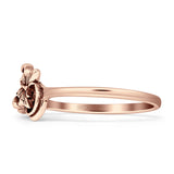Oxidized Filigree Butterfly Rings