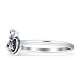 Oxidized Filigree Butterfly Rings
