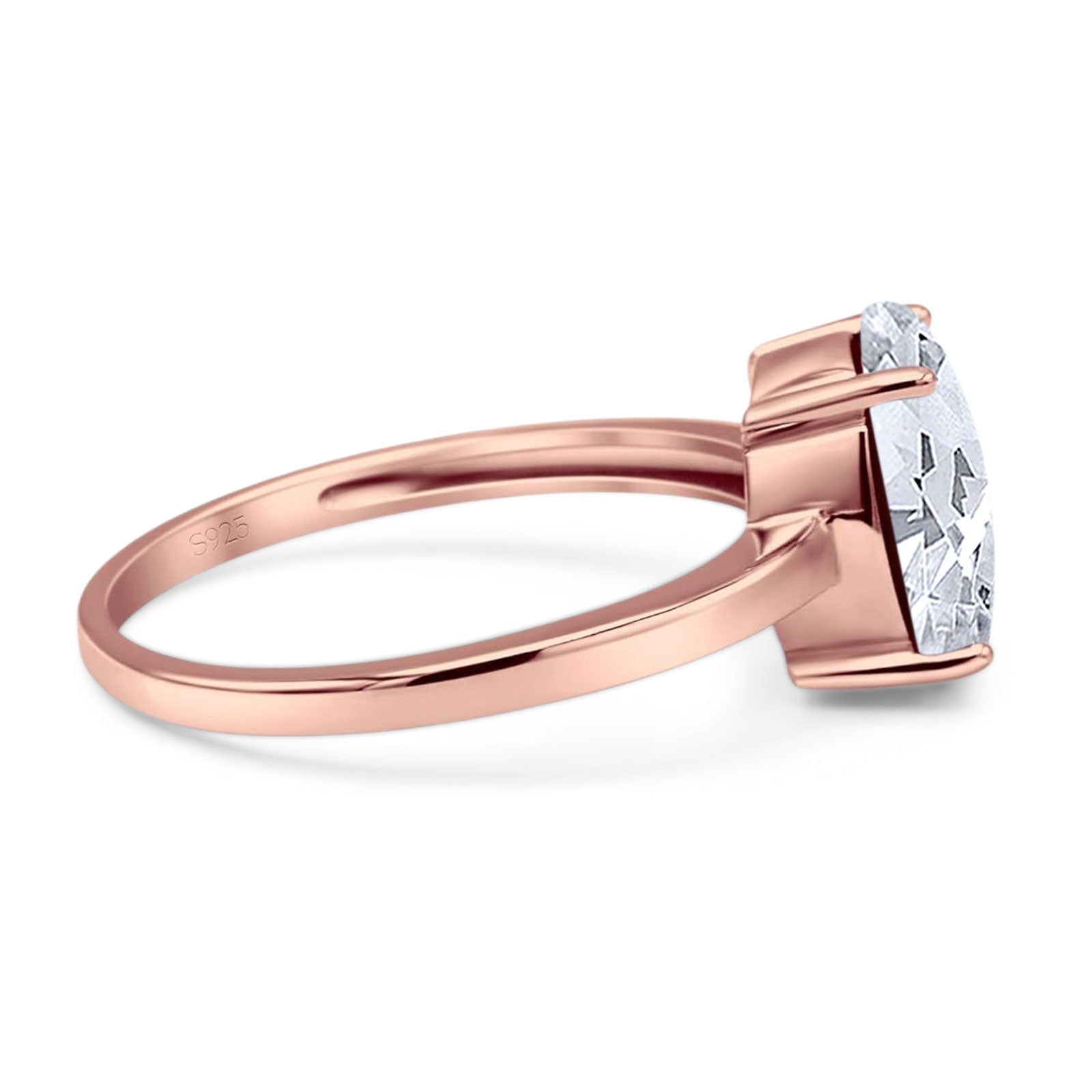 Art Deco Oval Natural Stone Solitaire Ring