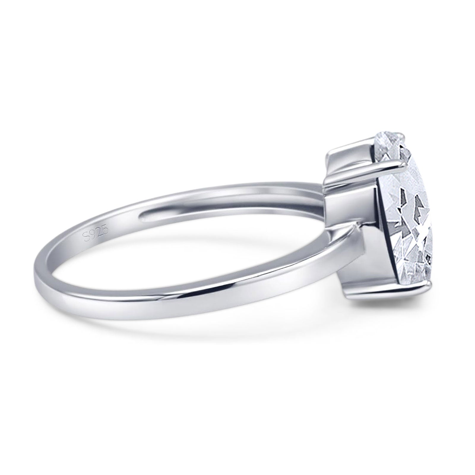 Art Deco Oval Natural Stone Solitaire Ring