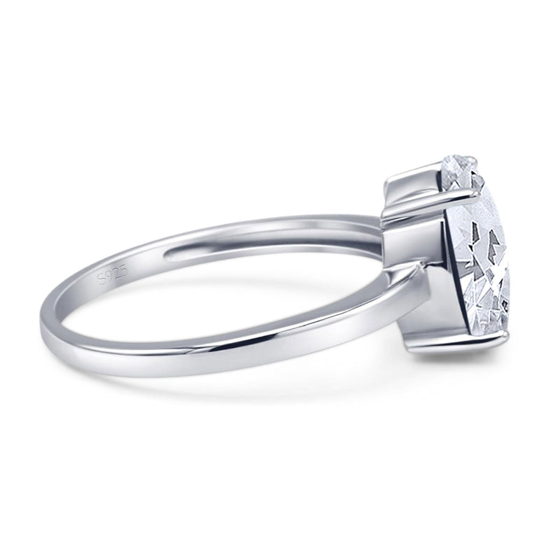Art Deco Oval Natural Stone Solitaire Ring