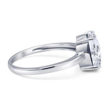 Art Deco Oval Natural Stone Solitaire Ring